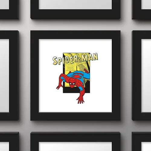Vista 2 de Trends International Gallery Pops Marvel Spider-Man - Póster de pared retro Spotlight Daily Bugle para pared, 12.00 x 12.00 pulgadas, versión