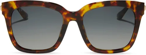 Vista 31 de DIFF Bella Designer - Gafas de sol cuadradas de gran tamaño para mujer, 100% protección UVA/UVB, colores de moda de moda Tortoise