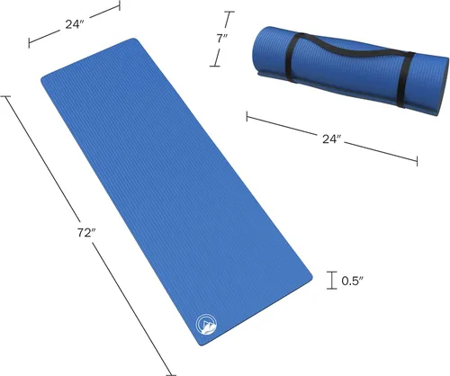 Vista 3 de Foam Sleeping Pad - Lightweight 1-Inch Mat for Camping, Cots, Tents, Backpacking, and Yoga - Non-Slip and Waterproof with Handle by Wakeman