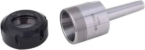 Vista 4 de ER40 M10 Collet Chuck Holder Morse Taper MT2 Shank Holder para CNC Torno Molino Tallado Máquina