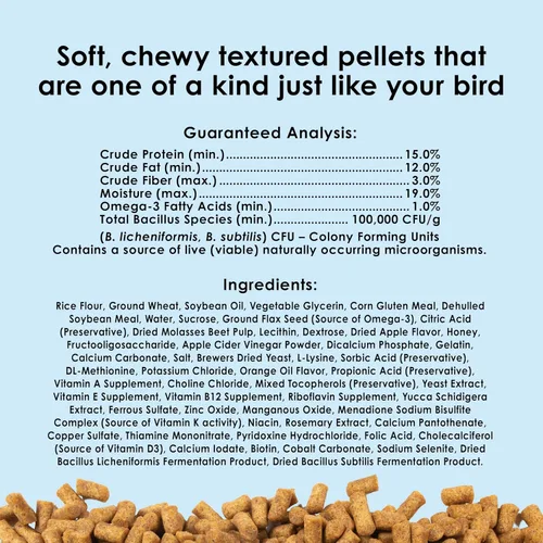 Vista 7 de Kaytee Nutri Soft Pet - Alimento para pájaros de guacamayo y cacatúa, 3 libras
