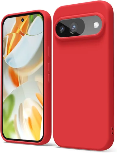 Vista 78 de oakxco para Google Pixel 6A Funda de teléfono de silicona líquida, diseño estético lindo y delgado para mujer y niña, cubierta de gel suave, lisa