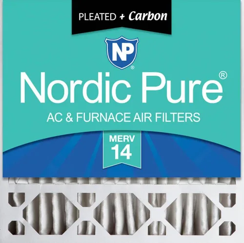 Vista 15 de Nordic Pure 20 x 20 x 5 (19_5/8 x 19_7/8 x 4_3/8) Honeywell/Lennox MERV 8 filtro de aire de repuesto, 1 paquete