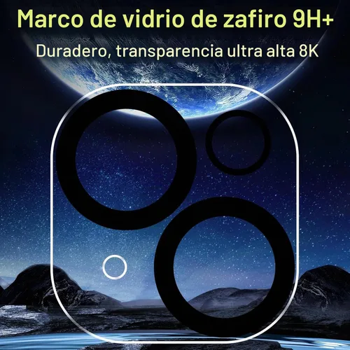 Vista 6 de Ferilinso Protector de lente de cámara para iPhone 14, iPhone 15, iPhone 14 Plus, iPhone 15 Plus, protector de lente para iPhone 13 13 Mini