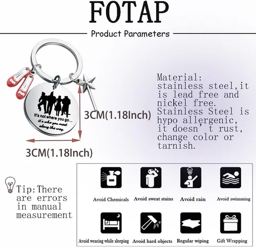 Vista 2 de FOTAP Regalo para los fanáticos del cine, diseño de varita mágica, tema inspirador, joyería con cita inspiradora