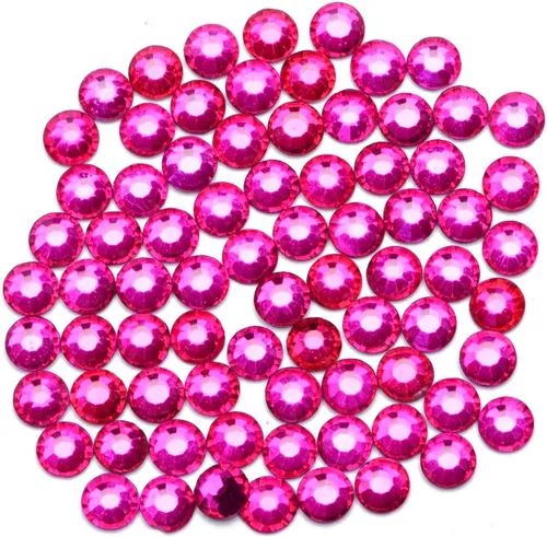 Vista 34 de 4500 unidades de diamantes de imitación de cristal de fijación en caliente con parte trasera plana HotFix gemas de cristal redondas de 0.079 Citrino