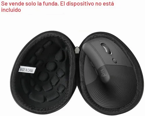 Vista 2 de adada Estuche de viaje rígido para ratón ergonómico vertical Logitech Lift (negro)