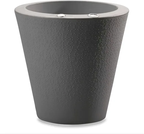 Vista 15 de Crescent Garden Maceta de autorriego para interiores y exteriores, negro caviar, 16 pulgadas, 20", Ceniza Fresno
