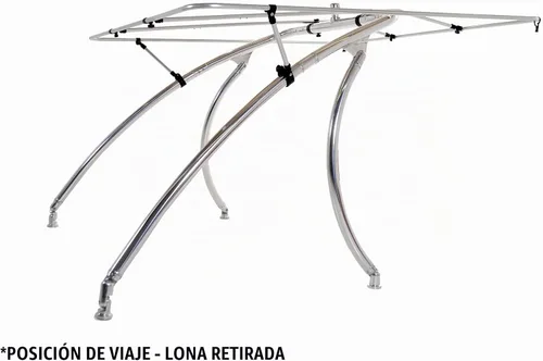 Vista 2 de Big Air Super Shadow Wakeboard Tower Bimini Top - 76 x 76 pulgadas - Se monta sobre la torre de vigilia existente Verde bosque