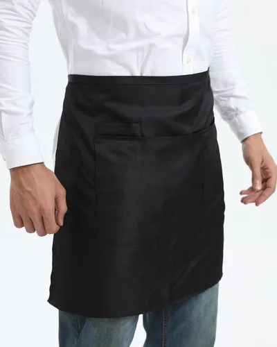 Vista 3 de Xeoxarel Delantal unisex con 4 bolsillos, para mujer y hombre, 27 x 18 pulgadas