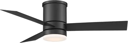 Vista 14 de Axis Smart - Ventilador de techo empotrado de 3 aspas para interiores y exteriores, 52 pulgadas, bronce con kit de luz LED de 2700 K y control