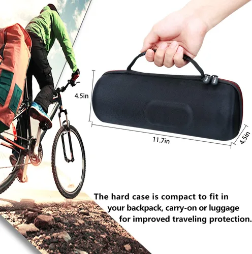Vista 6 de LTGEM - Funda para JBL Charge 4/JBL Charge 5, estuche de transporte de altavoces, bolsa protectora de viaje para almacenamiento duro, compatible