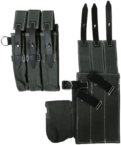 Vista 2 de WWII-ALEMAN-MP38-MP40-BOLSA-REVISTA-SET CON CORREA MP40 NEGRA (COMBO)