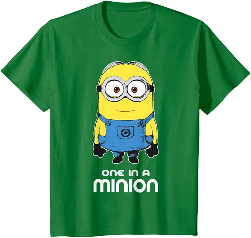 Vista 49 de Despicable Me Camiseta estampada Minions Bob One in A Minion Negro