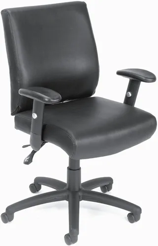 Vista 8 de Boss Office Products Silla de invitados Caressoft resistente en negro, 350 libras (B709)