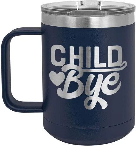 Vista 18 de Taza de café de 15 oz con tapa superior deslizante para niños Taza de café de viaje aislada Ideas de regalo de cumpleaños o Navidad de mujeres