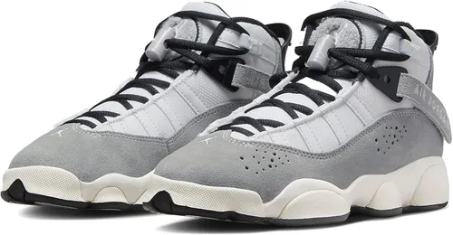 Vista 2 de Jordan Big Kid's 6 Rings BG Lt Smoke GreyWht-Blk Sail (FJ4651 077)