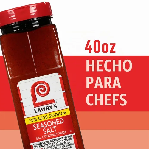 Vista 15 de Lawry's 25% menos de sal sazonada de sodio, 36.5 oz