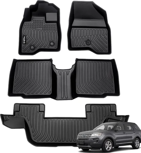 Vista 121 de Tapetes de piso para todo clima y forro de carga con respaldo para Chevrolet Suburban de 7 asientos 2021-2025 / GMC Yukon XL de 7 asientos