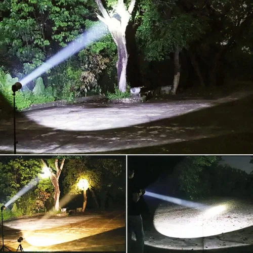 Vista 5 de Faros delanteros para adultos recargable LED caza faro súper brillante cabeza lámparas de carga para teléfonos, para cortes de energía, huracán