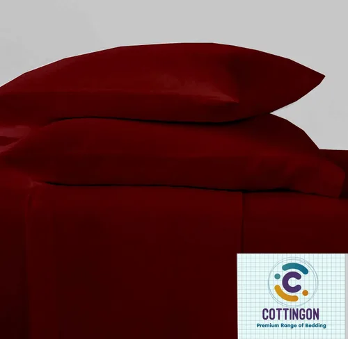 Vista 5 de Cottingon Juego de sábanas de 5 piezas tamaño King dividido para camas dobles ajustables, sábanas de microfibra de lujo suave XL para colchón
