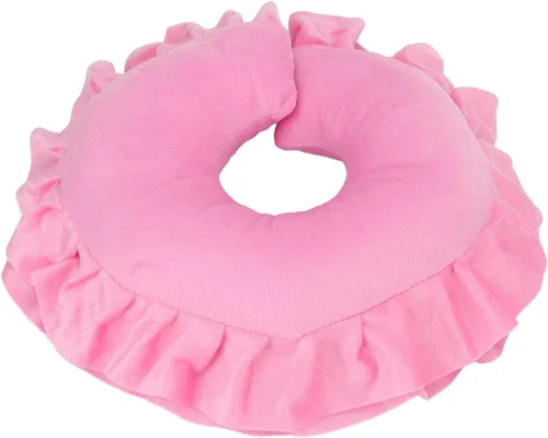 Vista 9 de Dioche Cojín de soporte para el cuello en forma de U suave para sala de spa, mesa de masaje, cama, almohada para la cara, cojín de cuello
