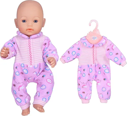 Vista 7 de ebuddy 6 juegos de ropa de muñeca para muñecas recién nacidas de 16.9 in, muñecas de bebé de 15 pulgadas, muñeca americana de 18 pulgadas
