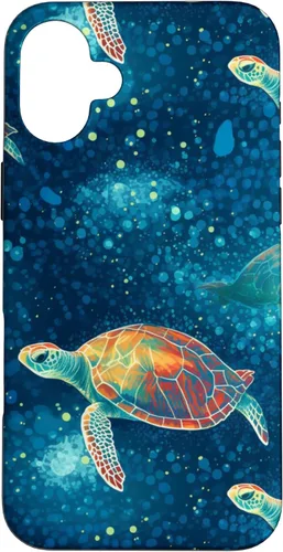 Vista 22 de iPhone 16 Magical Sea Turtles Case