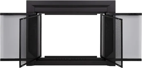 Vista 4 de Chimenea con puerta de vidrio Carlisle de Pleasant Heart CL-3000, color negro, CL-3302