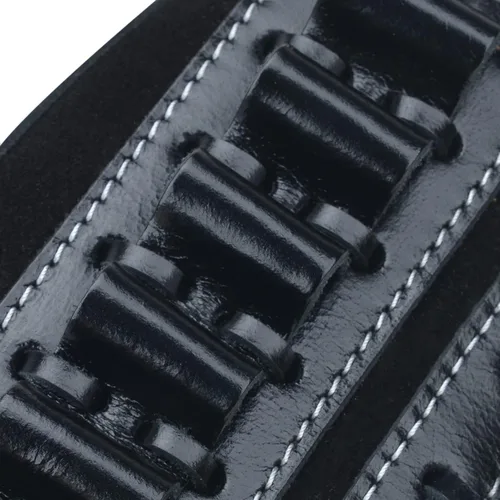 Vista 5 de Culata de cuero completo para pistola de caza, bolsas de soporte de munición para rifles, ajuste universal