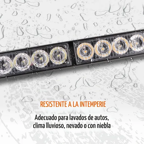 Vista 6 de Luces estroboscópicas LED de 36 pulgadas, amarillas, intermitentes, advertencia de seguridad, barra de luz estroboscópica de emergencia, precaución