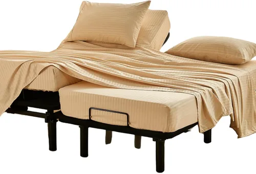 Vista 42 de Kingnex Sábanas a rayas para sofá cama de 36 x 72 pulgadas, tamaño individual para sofá cama, microfibra suave de doble cepillado 1800, 3 piezas