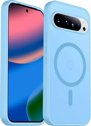 Vista 36 de SPIDERCASE Funda magnética para Google Pixel 9A, protección contra caídas de grado militar, delgada, translúcida, mate, a prueba de golpes