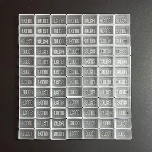 Vista 9 de FCLUB 24 bandejas de acuarela vacías – Moldes de esquina redondeada de plástico blanco de 0.1 fl oz para paleta de pintura de bricolaje