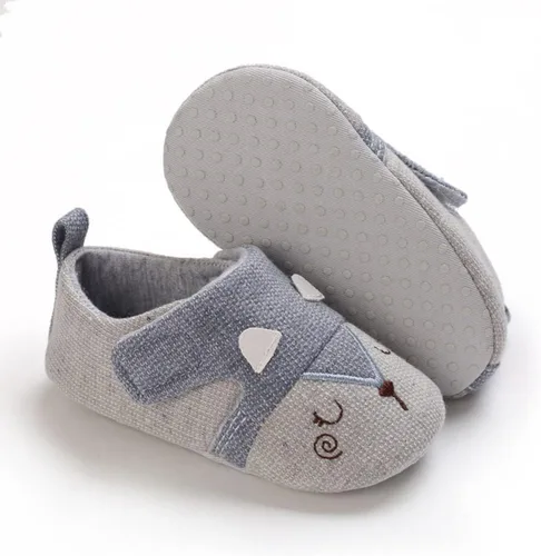 Vista 2 de Zapatos de punto para recién nacidos, para niños y niñas, con suela antideslizante suave, para cuna, para niños pequeños, zapatos de calcetín