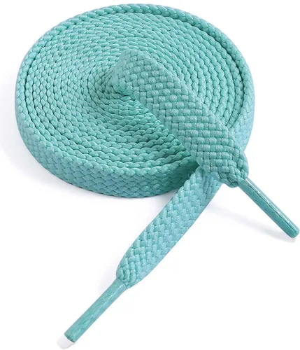 Vista 21 de VSUDO Cordones planos para tenis, cordones para tenis, cordones atléticos 01 Blanco