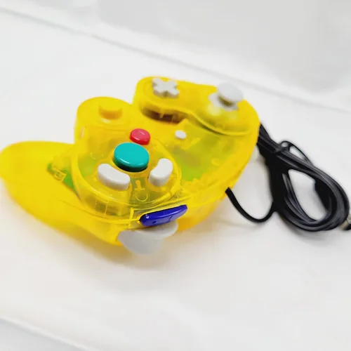 Vista 2 de GamceCube Controller, NGC Transparent Yellow Gamepad For Gamecube, Wii, Wii U & Switch