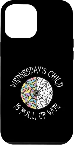 Vista 26 de Wednesday's Child Full of Woe - Carcasa redonda para iPhone 16