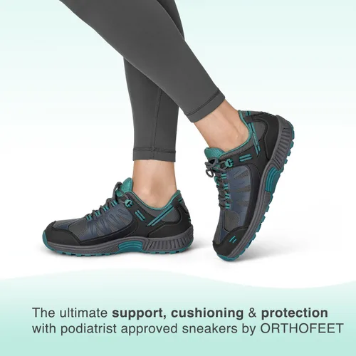 Vista 2 de Orthofeet Zapatos de senderismo ortopédicos impermeables Alma para mujer