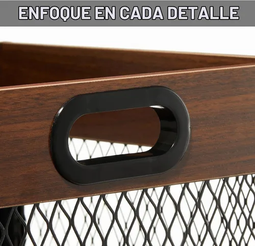 Vista 5 de X-cosrack Caja de almacenamiento de discos de vinilo, organizador de discos LP de madera, con capacidad para 60 a 80 discos cada uno, 2 paquetes