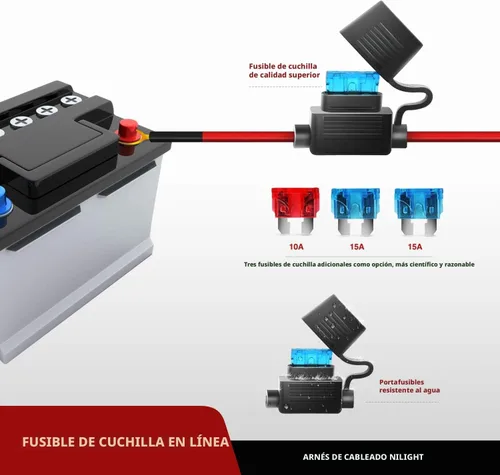 Vista 5 de Nilight - Barra de luz LED de 22 pulgadas, 120 W, combo de luces de conducción de 12 V, 5 pines, interruptor basculante de 16 AWG, kit de arnés