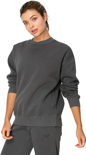 Vista 57 de Cali1850 Sudadera Cloud Nine Fleece Crew para mujer, ajuste relajado, cuello acanalado, puños y dobladillo