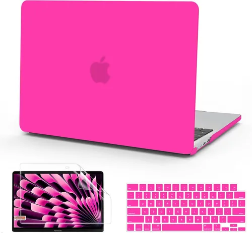 Vista 19 de B BELK Funda compatible con MacBook Air de 15 pulgadas 2026 2025 2024 2023 M5 M4 M3 M2 A3448 A3241 A3114 A2941 Pantalla de retina líquida, carcasa