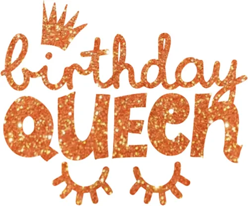 Vista 16 de Calcomanía termoadhesiva de la reina de cumpleaños, transferencia de camisa de fiesta de cumpleaños para mujer, parche de vinilo para niña, gráfico