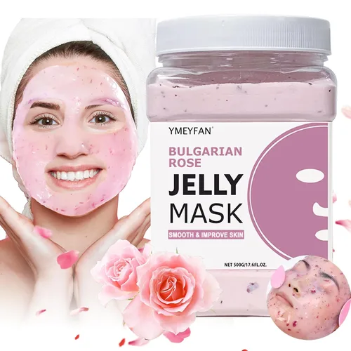 Vista 10 de YMEYFAN Máscara de gelatina en polvo para faciales profesionales – Mascarilla facial reafirmante e hidratante con colágeno, cuidado de la piel