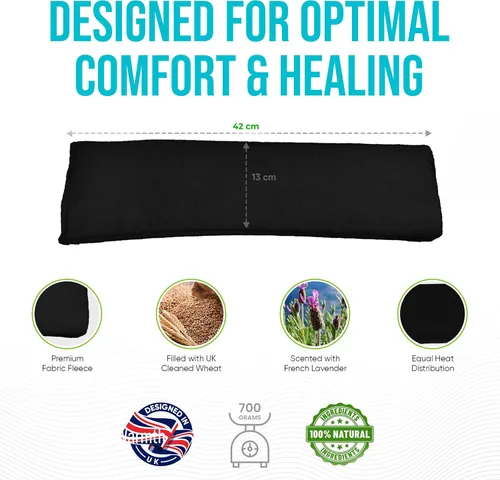 Vista 3 de Amazing Health - Bolsas de trigo para microondas, paquete de calor para microondas, con aroma a lavanda, almohadilla térmica para microondas, trigo