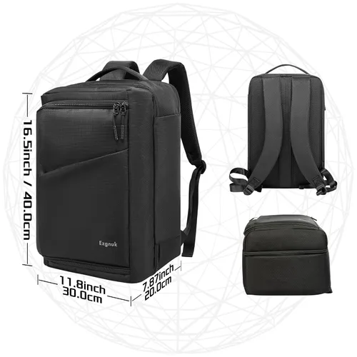 Vista 5 de Ezgnuk Game Backpack for PS5 Console, Protective Travel Carrying Case, Large Capacity Storage Bag with Zippered Pocket for PlayStation 5, Laptop