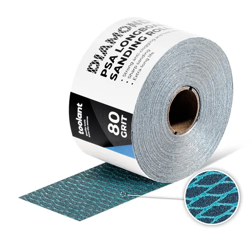 Vista 10 de toolant Rollo de papel de lija con forma de diamante de grano 60, 2-3/4 pulgadas de ancho, 10 yardas de largo Longboard, papel de lija autoadhesivo