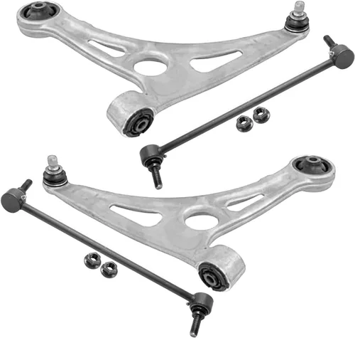 Vista 114 de Detroit Axle - 4 piezas de brazos de control traseros para Ford C-Max, Focus, Mazda 3 5, Volvo C30, C70, S40, V50, 4 brazos de control superiores e