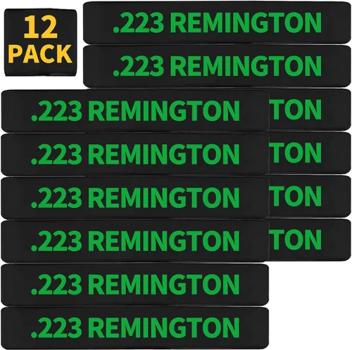 Vista 12 de Paquete de 12 bandas de marcado Miaozhun .223 Remington Magazine .223 para identificación de calibre de revista
